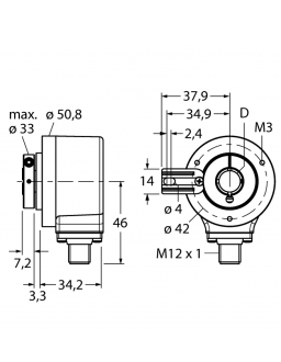 Incremental Encoder REI-12H12T-2B4096-H1181