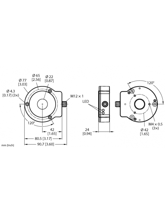 Contactless Encoder RI360P0-QR24M0-3600X2-H1181 Contactless Encoder RI360P0-QR24M0-3600X2-H1181