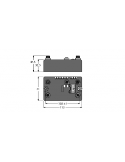 BL compact Multiprotocol Station for Industrial Ethernet BLCEN-1M12MT-1SSI