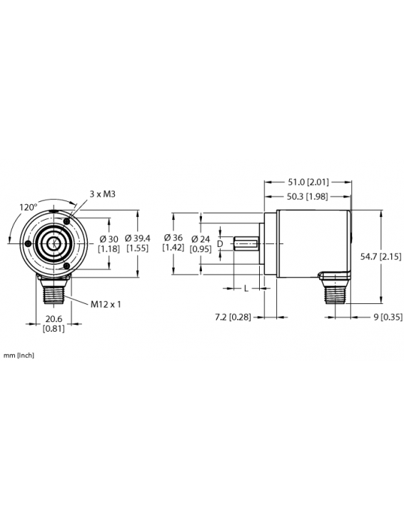 Absolute Rotary Encoder - Multiturn REM-99S6C-5C12S12M-H1181 Absolute Rotary Encoder - Multiturn REM-99S6C-5C12S12M-H1181
