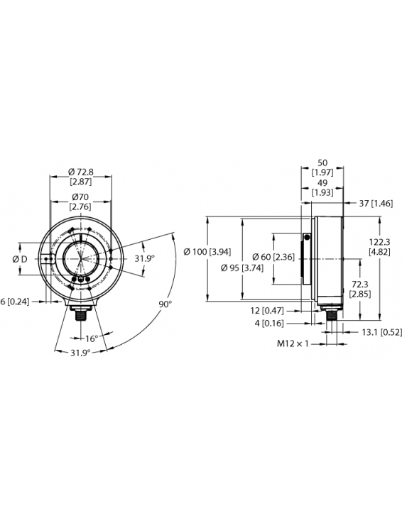 Incremental Encoder REI-43H42S-2B600-H1181