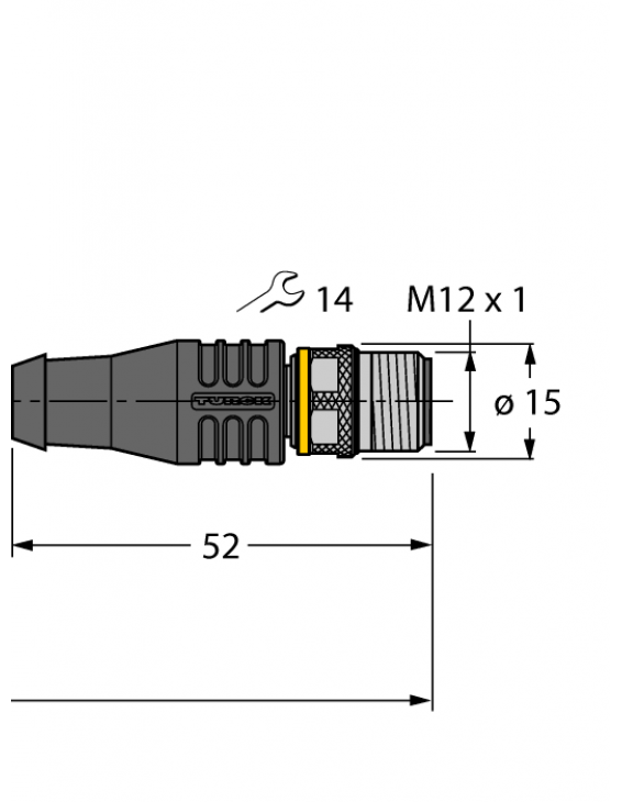 Actuator and Sensor Cable, PUR WKS4.4T-2.2-RSS4.4T/TXL Actuator and Sensor Cable, PUR WKS4.4T-2.2-RSS4.4T/TXL