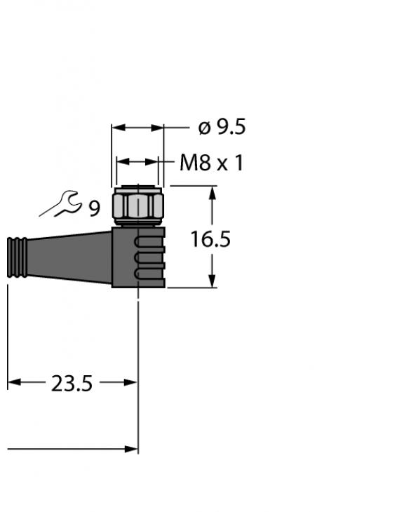 Actuator And Sensor Cable, PP-EPDM PKWV4M-20-PKWV4M/TFW Actuator And Sensor Cable, PP-EPDM PKWV4M-20-PKWV4M/TFW