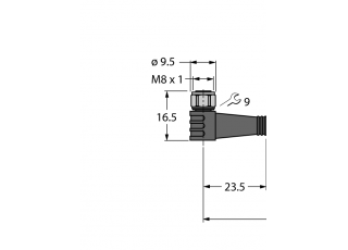 Actuator And Sensor Cable, PP-EPDM PKWV4M-20-PKWV4M/TFW Actuator And Sensor Cable, PP-EPDM PKWV4M-20-PKWV4M/TFW