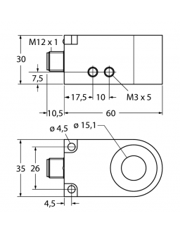 Inductive Sensor BI15R-W30-DAN6X-H1141 Inductive Sensor BI15R-W30-DAN6X-H1141