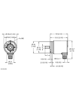 Absolute Rotary Encoder - Multiturn REM-97S8S-8BAL-H1151