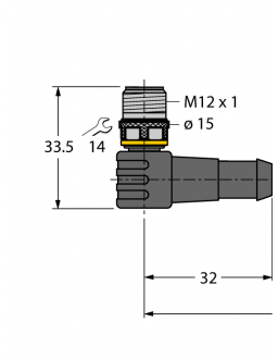 Actuator and Sensor Cable, PVC WSC5T-2/TEL