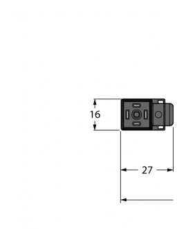 Valve connector CI type VC9S22-T80E-2-RSC5.31T/TEL